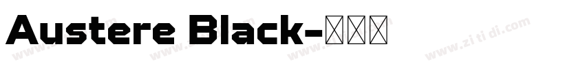 Austere Black字体转换